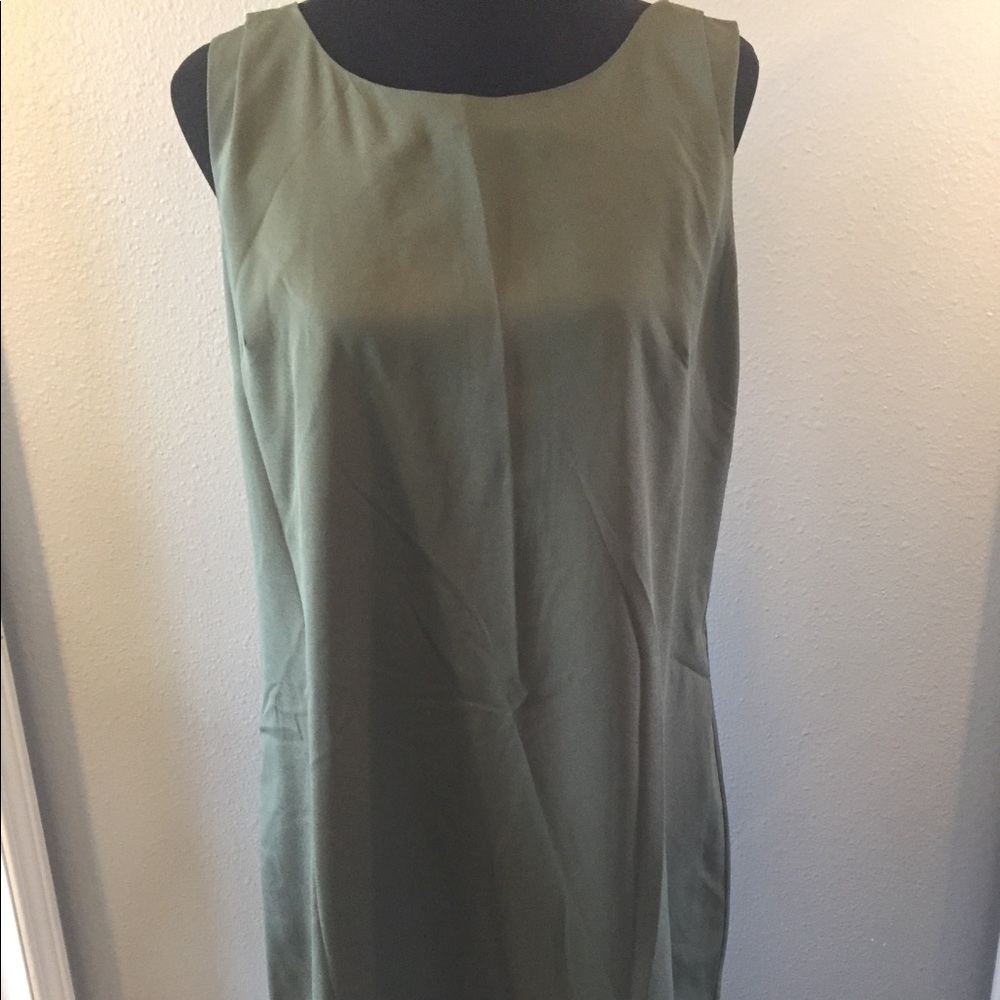 Merona green sheath dress, size Large